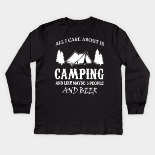 camping Kids Long Sleeve T-Shirt